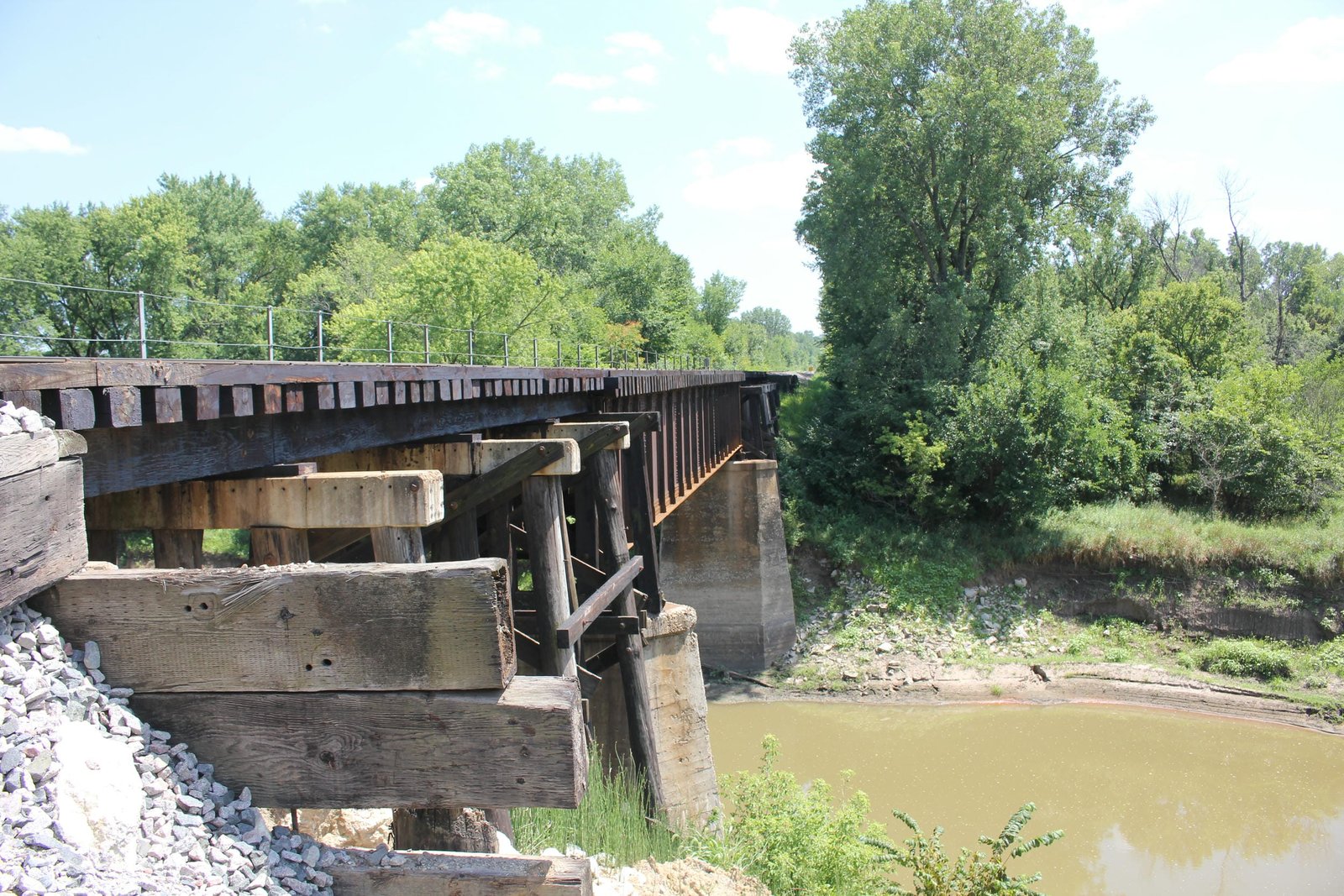 Looking south